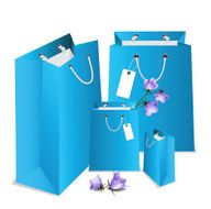 Gift blue bags