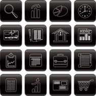 Line Business and Office Internet Icons N2