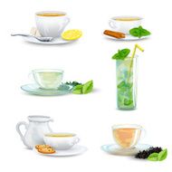 Tea icon set N3