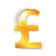 Pound currency signs isolated