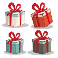 Vector Paper Gift Boxes Set