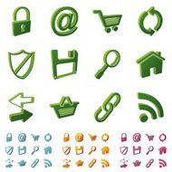 3d icons - internet
