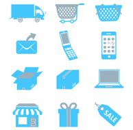 Net shopping icons Vector N3