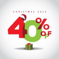 Christmas sale big bright overlapping design 40 off