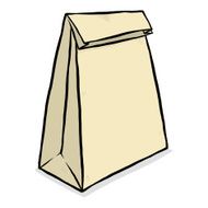 light brown paper package bag