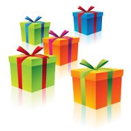 Colorful Cardboard Gift Boxes