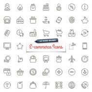 Hand-Drawn E-commerce Icons N2