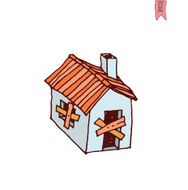 ruin House icon vector illustration N5