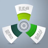 Infographic background design with tire treads N2