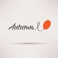 Icon of sale seasonal Autumn Isolated Vector illustration