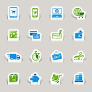 Papercut - Shopping icons N2