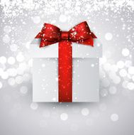 Gift box with red bow N12
