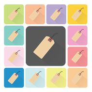 Tag Icon color set vector illustration