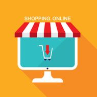 E commerce business concept Online store