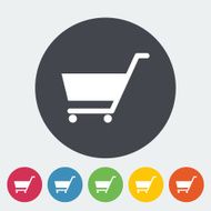Cart Single flat icon