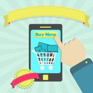 Buy electronic equipment through cellphone
