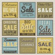 Set of special sale offer labels and banners vector N9