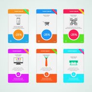 Colored vector banners for e-Marketing