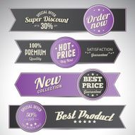 vintage business banners set N11