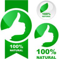 Set of eco friendly signs N6