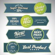 vintage business banners set N14