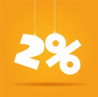 Percentage hanging label N21
