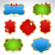 Christmas sale stickers and tags for text discounts N3