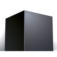 Vector blank black box isolated on white background template N5