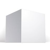 Vector blank box isolated on white background template N5