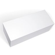 Vector blank box isolated on white background template N6