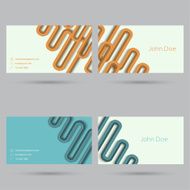 Trendy business card template N16