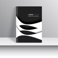 Magazine Cover with curved lines