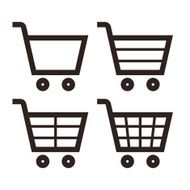 Shopping cart icon set N10