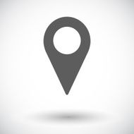 Map pointer single icon N6
