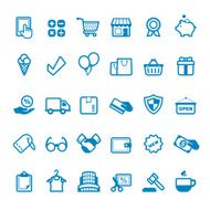 Retail and Service icons Linico series
