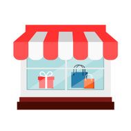 Vector Shop Flat Icon