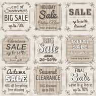 Set of special sale offer labels and banners vector N12