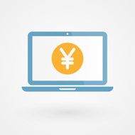 Laptop and Yen