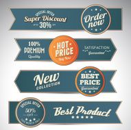 vintage business banners set N15