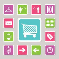 shopping mall icons set 2 N2