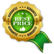 Green gold best price badge with ribbon N3