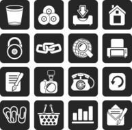 Silhouette Website and internet icons N4