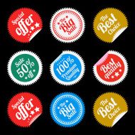 Sticker in flat style N5