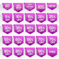 Discount price tag set N11
