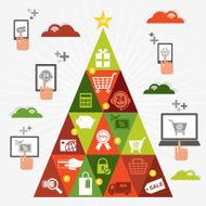 Online Christmas Shopping Tree N2