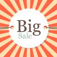 Retro Big Sale Tag - Label