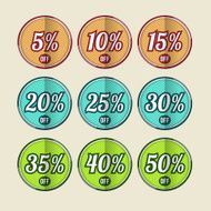 Discount Retro Labels