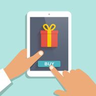 E commerce flat vector background
