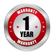 Red one year warranty seal
