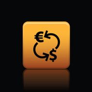 exchange money button icon